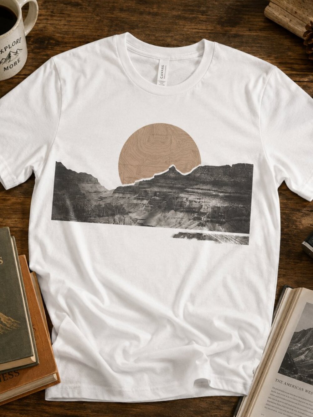 Men’s Grand Canyon National Park T-Shirt | Vintage Canyon Landscape Graphic Tee